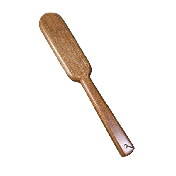 back of wood ball bearing paddle