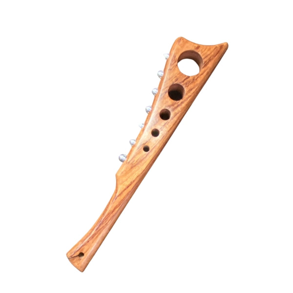 Exotic Wood  Multi- Cutout Paddle w/ Aluminum Rounded Cone Edge