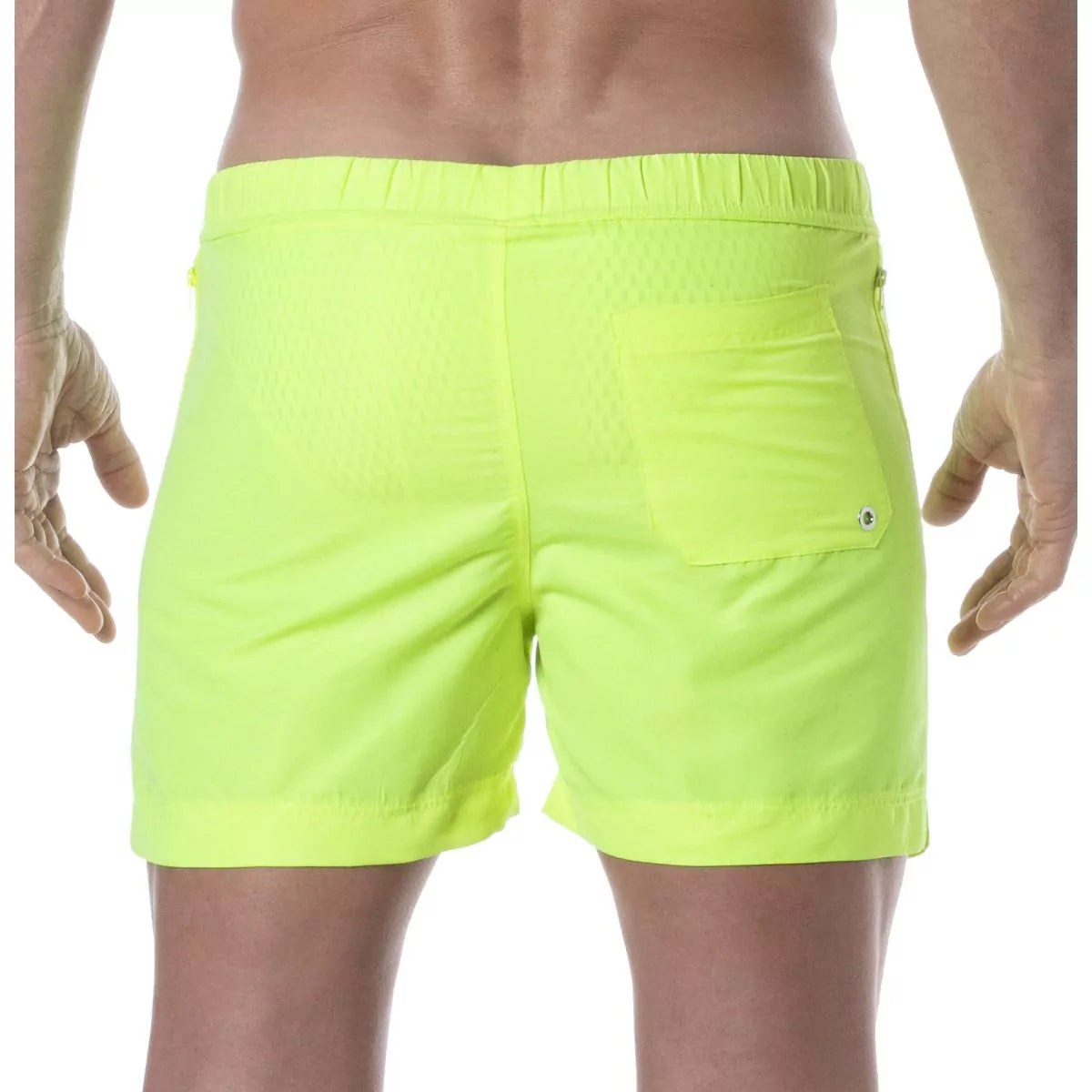 TOF Neon Long Shorts Yellow