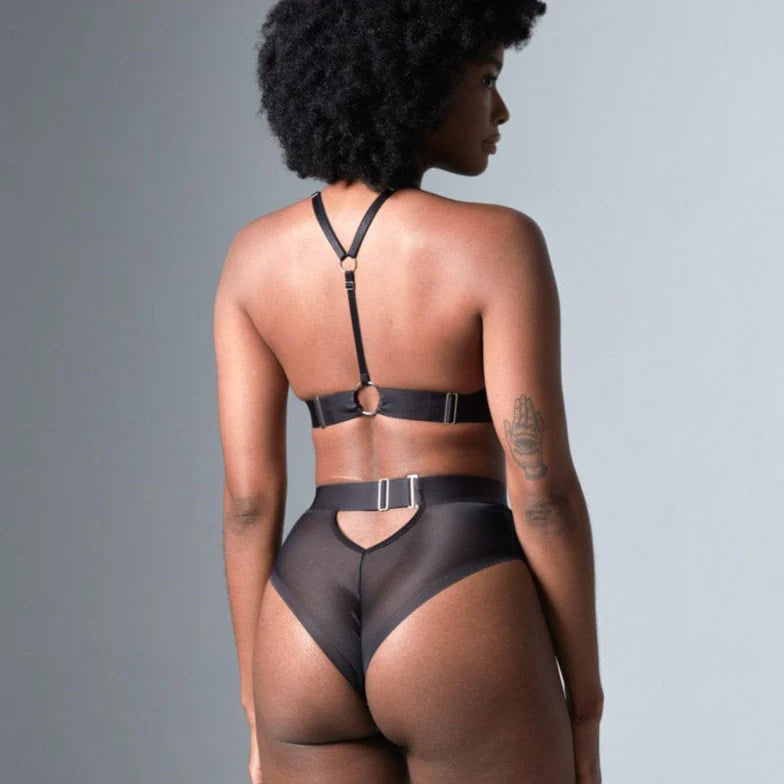 Thistle and Spire “Smokin’ Mirrors” High-Waist Bikini Bottom