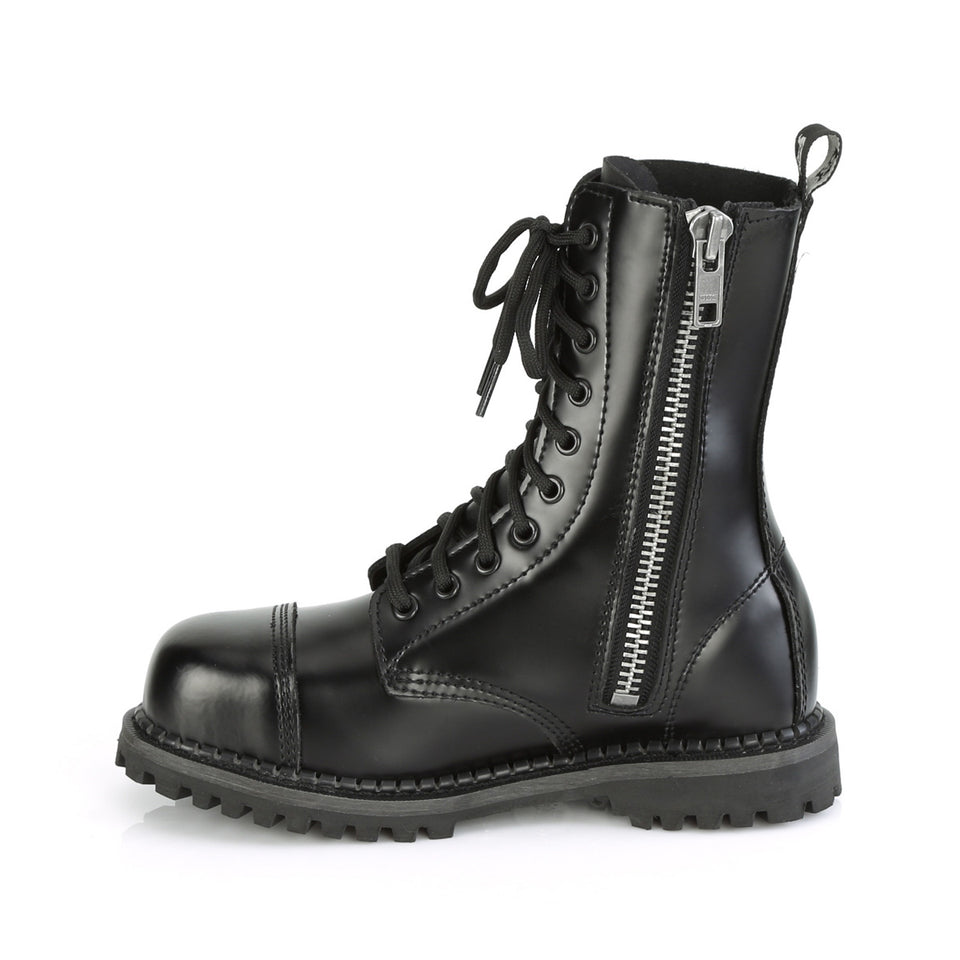 Demonia: Riot-10 Leather Boots