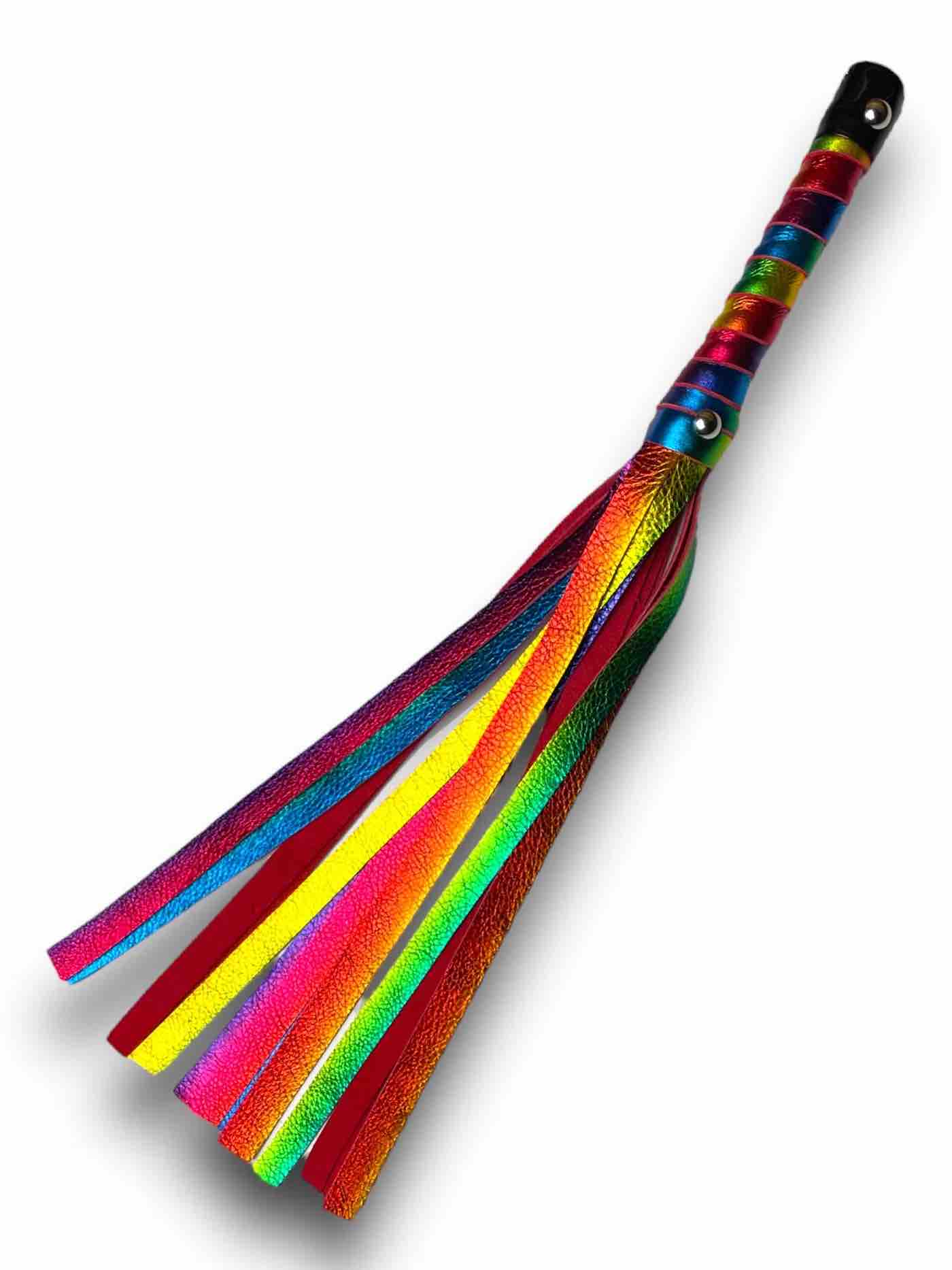 Dark Rainbow Flogger- Made to Order