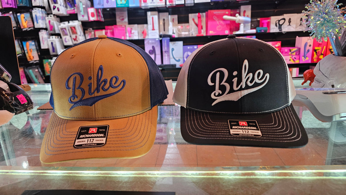 BIKE Script Snap Back Trucker Hat