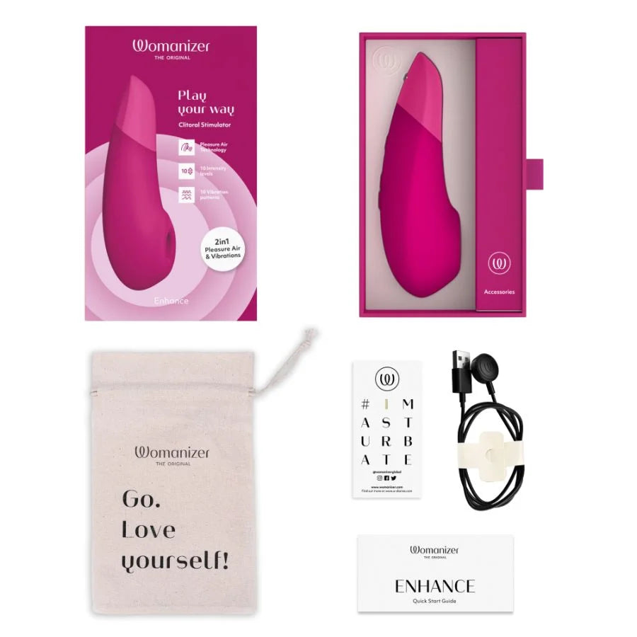 Womanizer Enhance Rechargeable Silicone Clitoral Stimulator