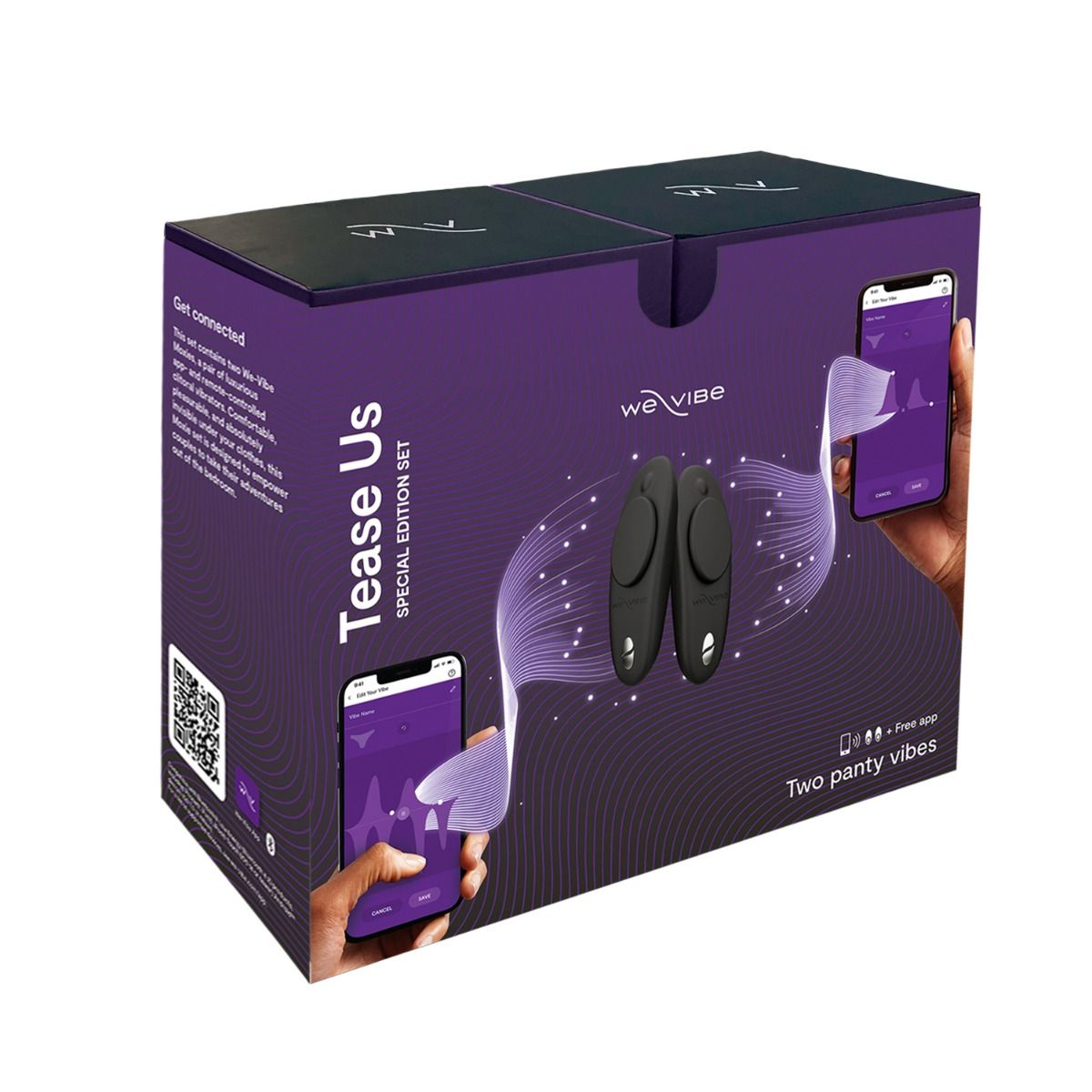 We-Vibe Tease Us App Compatible Special Edition Sets - Black