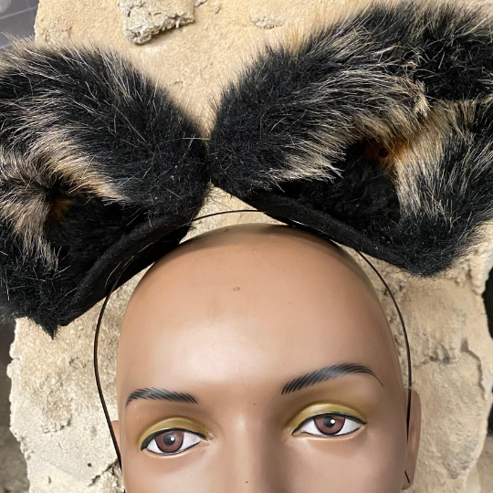 The Dark Fox Katnip Clip-On Faux Fur Ears.