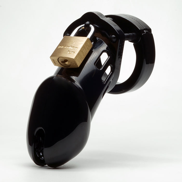 A black CB-6000 Chastity Device.
