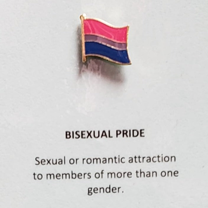 Enamel Pride Flag Lapel Pin Bi Pride Wavy