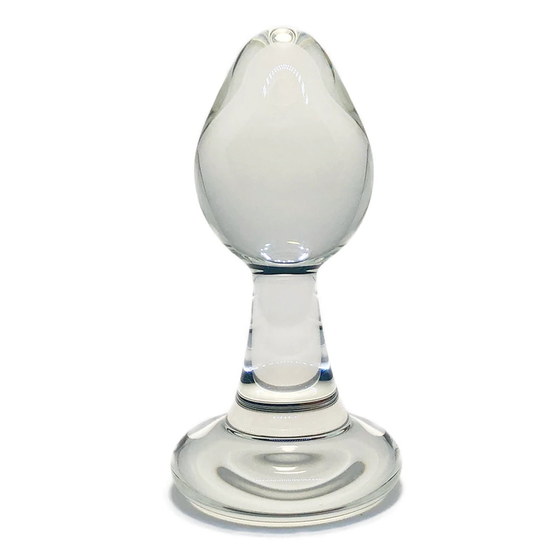 Crystal Naked Glass Plug standing vertically