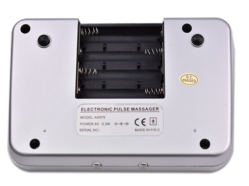 2 Channel 12 Mode Power Box detail detail of batteries