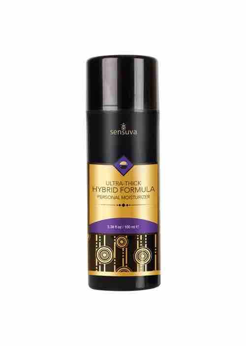 3.4oz bottle of Sensuva Ultra-Thick Hybrid Formula Personal Moisturizer.