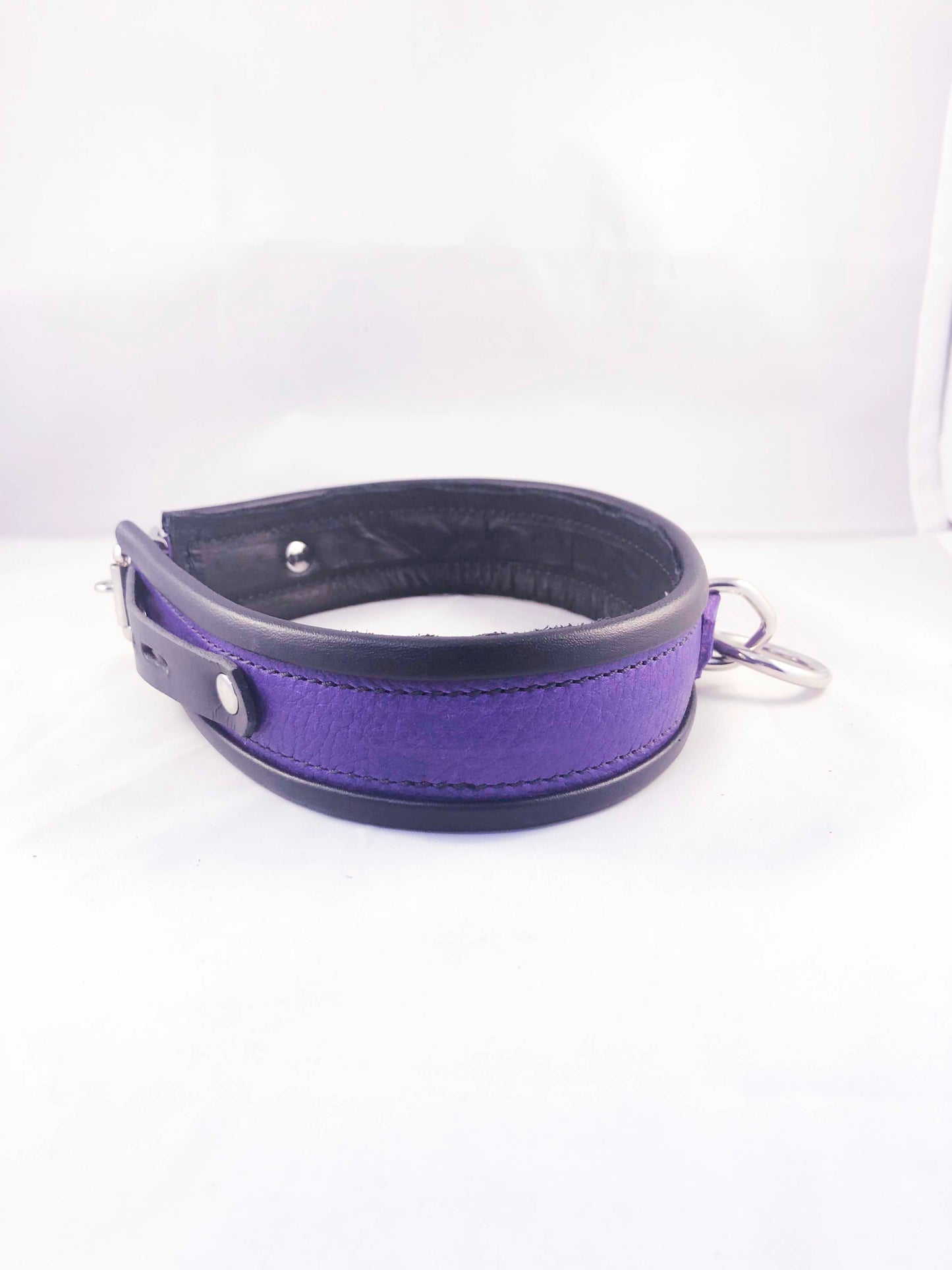 Purple collar, side.