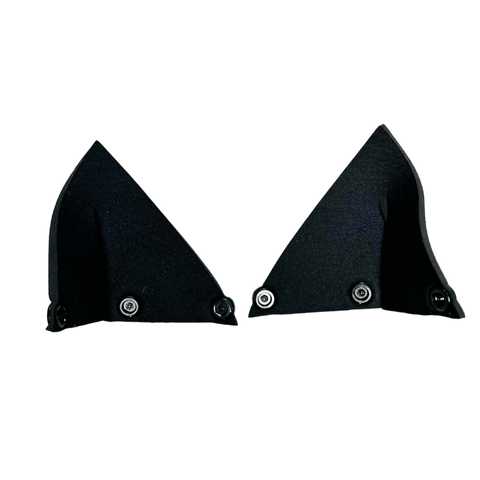 Black inside snaps of neoprene snap-on K-TY ears.