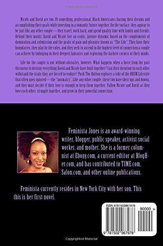 The back cover of Push the Button - Feminista Jones.