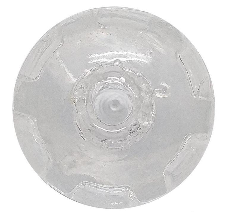 The mouth of the Transparent Alive Mini Shot Masturbator.