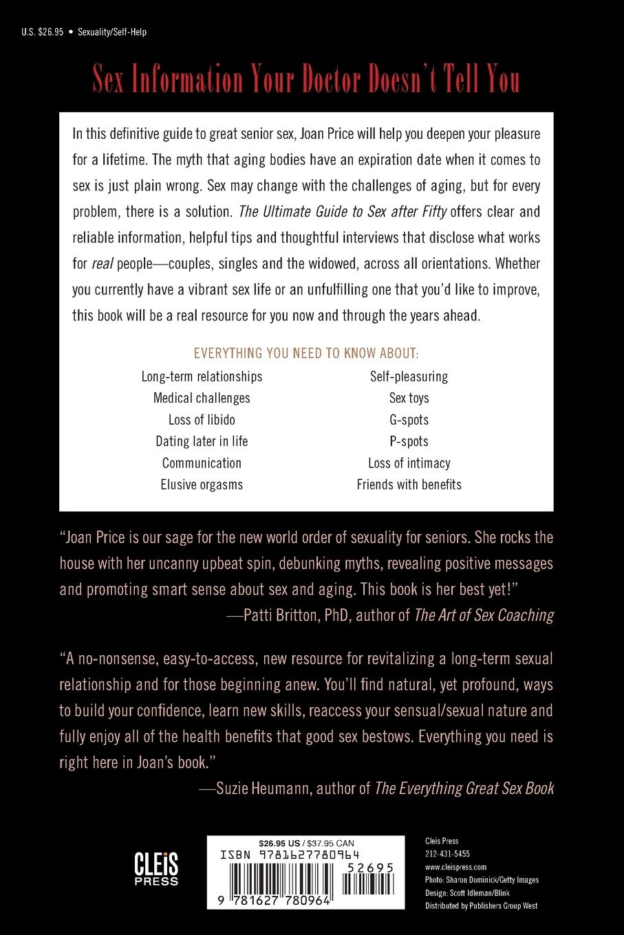 The back cover of The Ultimate Guide to Sex After 50.