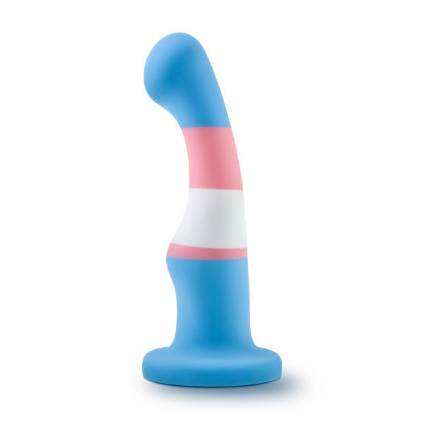 The True Blue Avant Pride P/G-Spot Dildo.