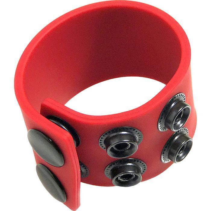 The red Boneyard Silicone Ball Strap.