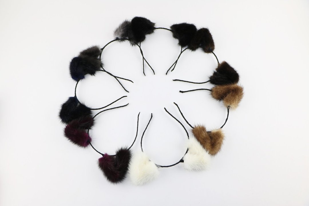 A group of Cat Ear Headbands artfully arranged into a circle.