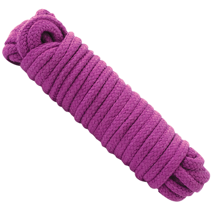 A bundle of pink Cotton Blend Bondage Rope.