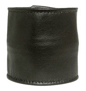 Simple Leather Wrist Wallet, front view.
