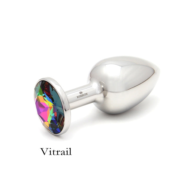 Rosebuds Original Stainless Steel Plug Vitrail Gem