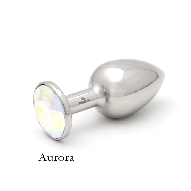 Rosebuds Original Stainless Steel Plug Aurora Gem
