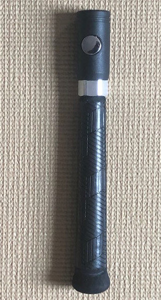 close up of front of unique handle