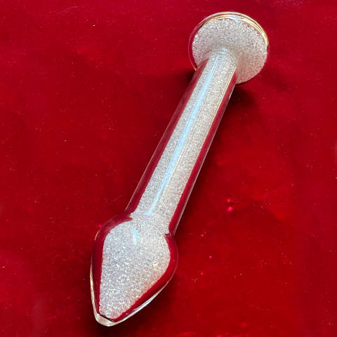 Crystal Sparkle Basix Dildo w/ Crystal Base full body head to base