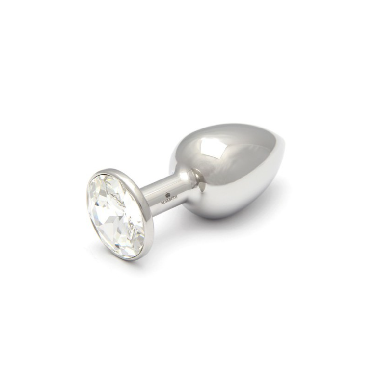 Rosebuds Original Stainless Steel Plug Clear Gem