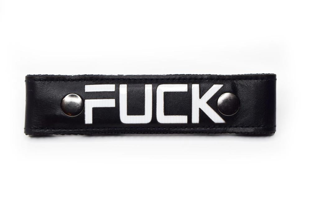 Glow Center Strap, "FUCK".