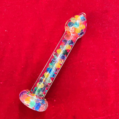 Crystal Funfetti Dildo w/AB Crystal Base fullbody base to head