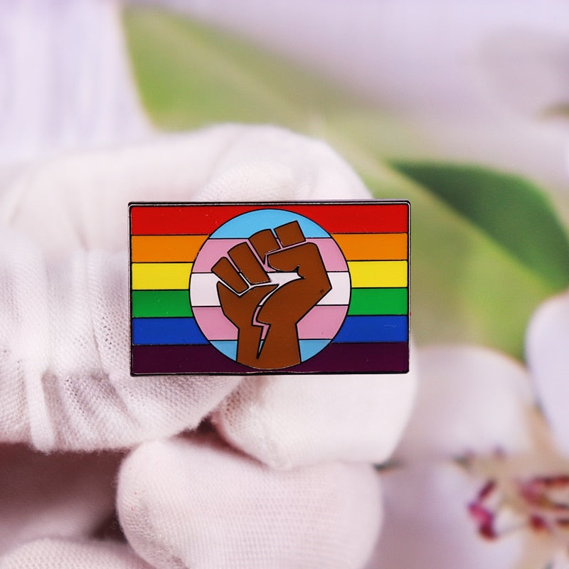 Enamel Pride Flag Lapel Pin