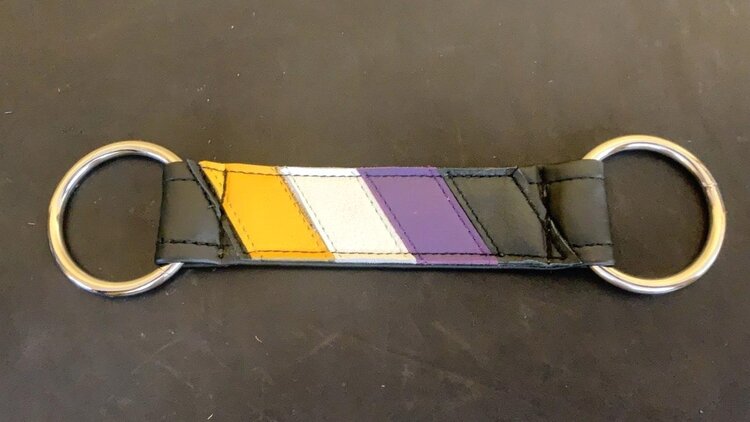 The Non-Binary Pride Flag Center Strap.