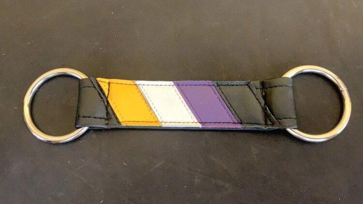 The  Non-Binary Pride Flag Center Strap.