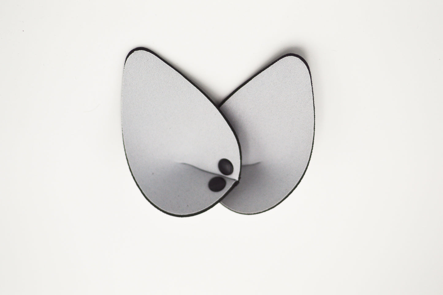 White Neoprene Snap-On K9 Ears.