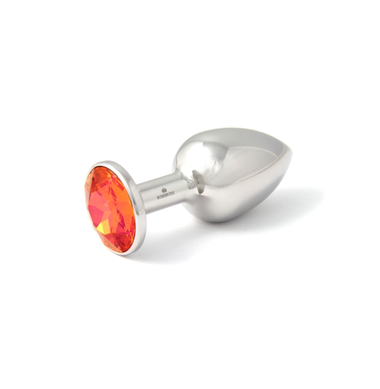 Rosebuds Original Stainless Steel Plug Mandarine Gem
