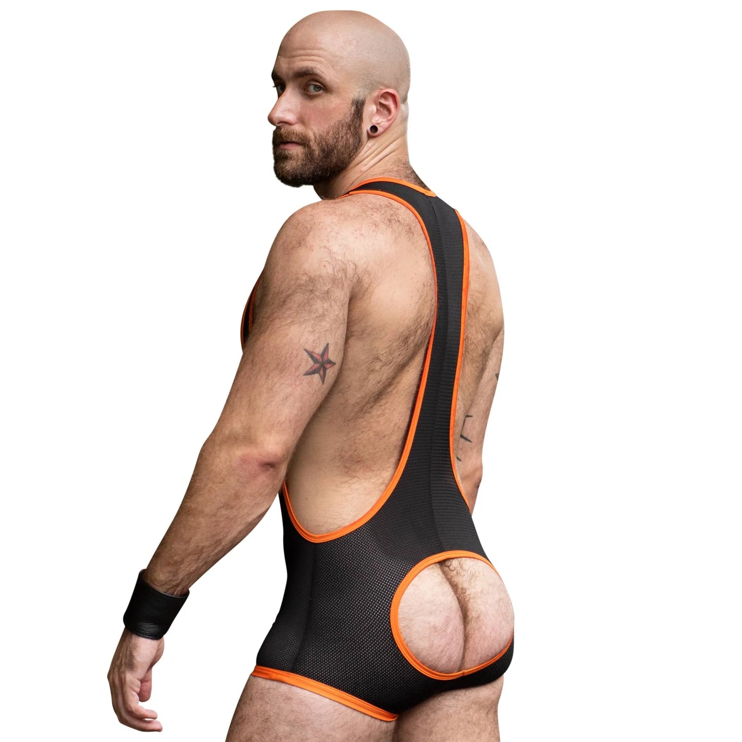 The back of the Assless Mesh Singlet.