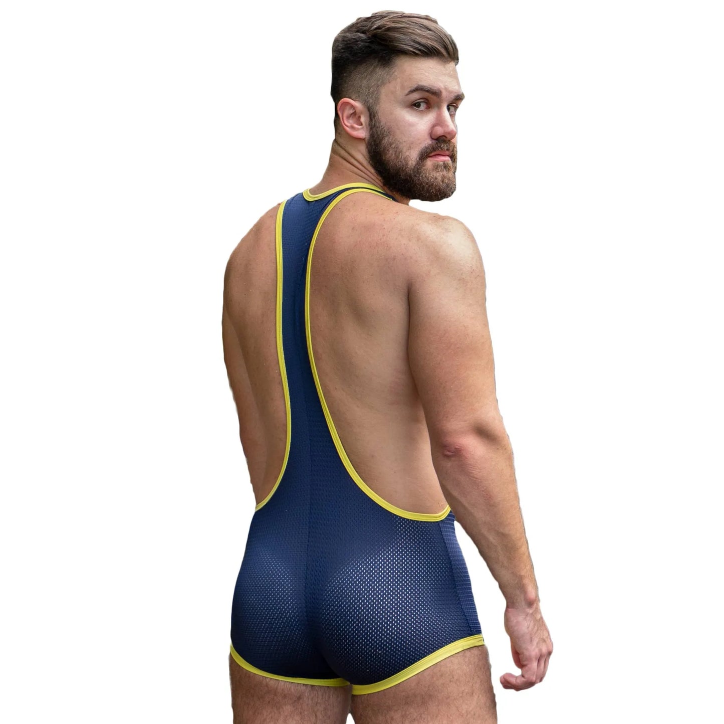 The back of the Full Coverage Mesh Singlet.