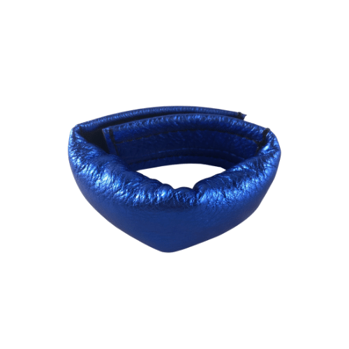 The metallic blue sap wrap.