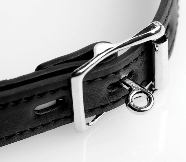 Claw Hook Mouth Spreader, closeup of lockable buckle.