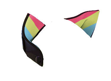 Pan Pride neoprene snap-on K-TY ears.