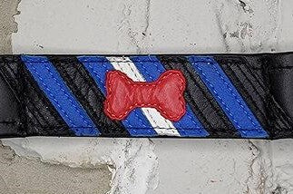 The Puppy Pride Flag Leather Armband.