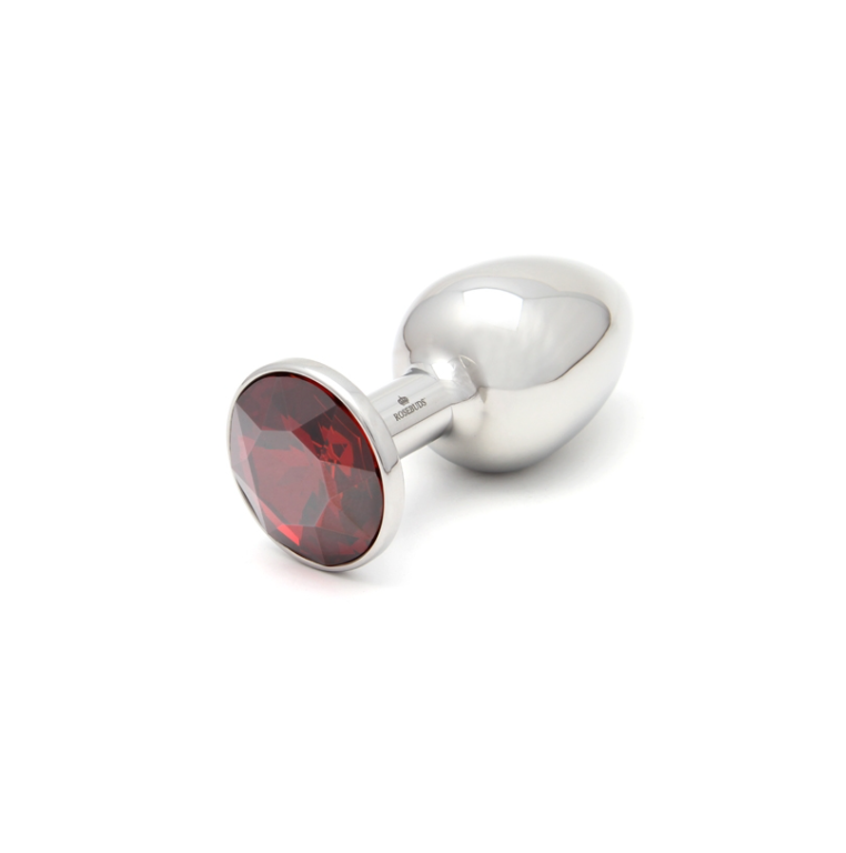 Rosebuds Original Stainless Steel Plug Red Magma Gem