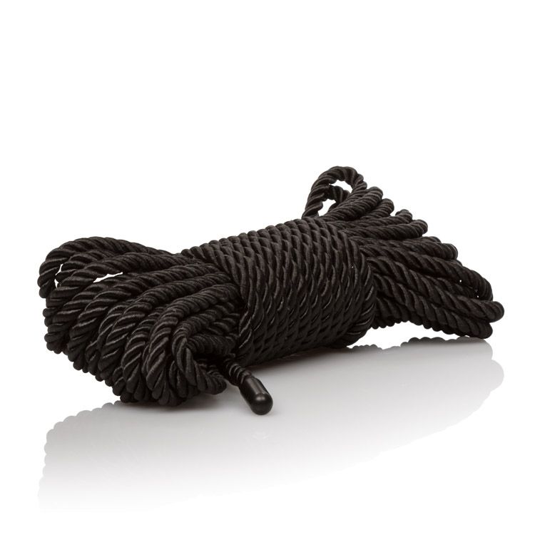 A single bundle of black Scandal Silk Rope.