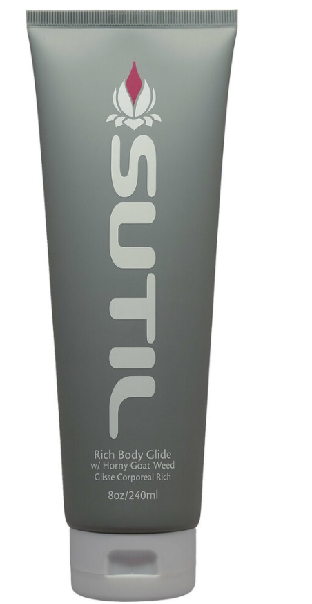 SUTIL Rich Body Glide with Horny Goat Weed, 8 ounces.