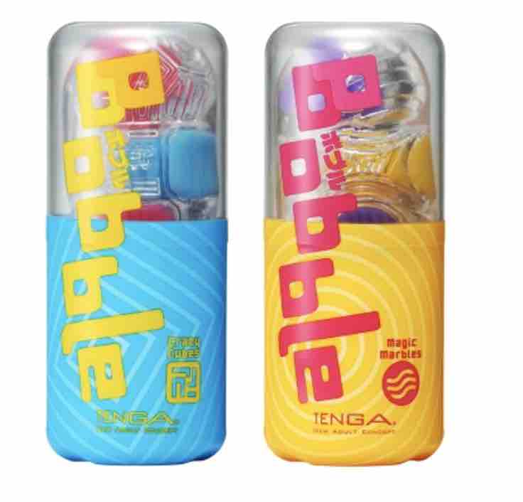 The Tenga Bobble Strokers, Crazy Cubes and Magic Marbles.