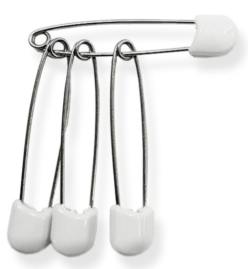 Plastic Head Jumbo Diaper Pins