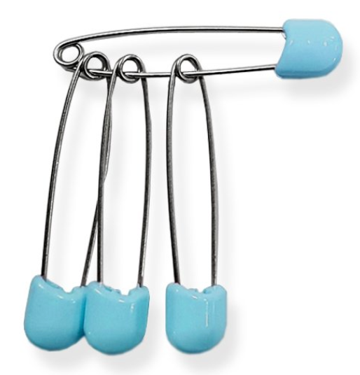 Plastic Head Jumbo Diaper Pins