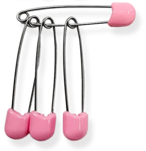 Plastic Head Jumbo Diaper Pins